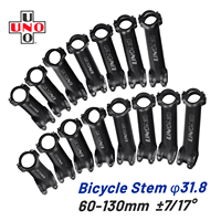 UNO Ultra Light Bike Stem 7 17 Degree MTB Road Bike Adjustable Handlebar 60/70/80/90/100/110/120/130mm MTB Bike Power Parts