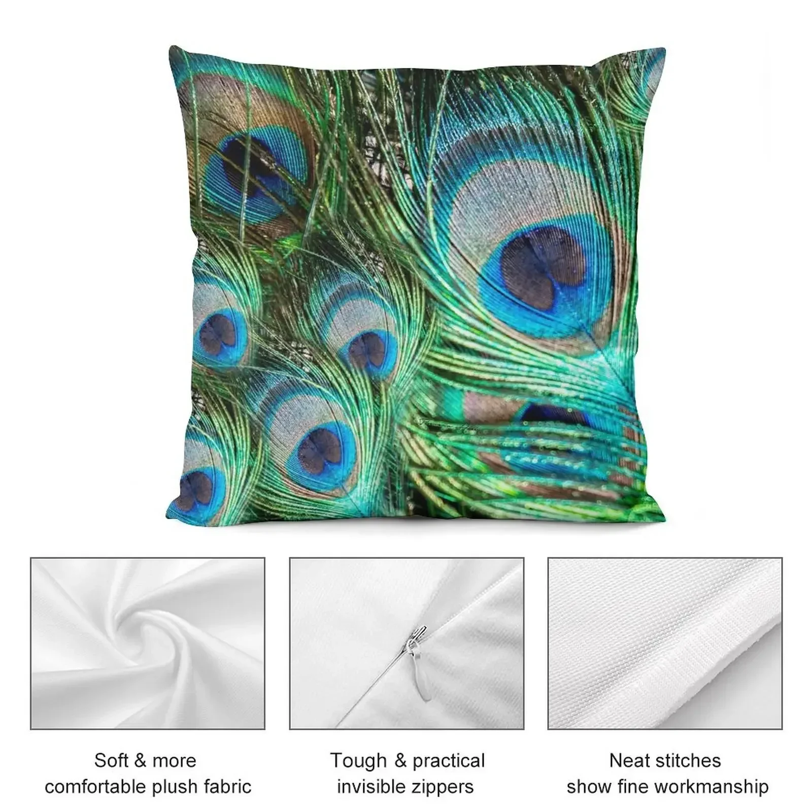 Peacock Throw Pillow Covers For Sofas Marble Cushion Cover Sofa Cushion Cover Cushion Covers For Living Room pillow