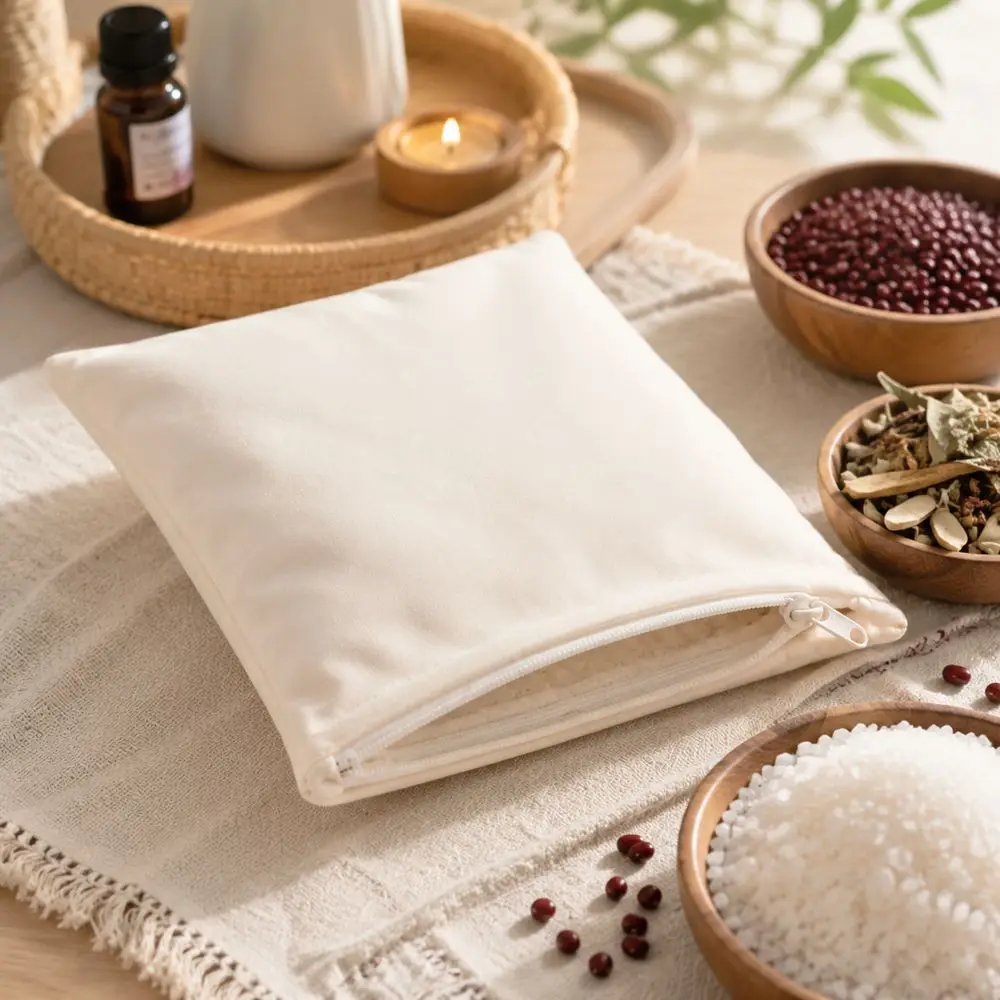 New Cotton Heating Pad Bag Thickened Fabric Zipper Closure Warming Pouch Reusable Portable DIY Heat Pack Making Home Warming Use