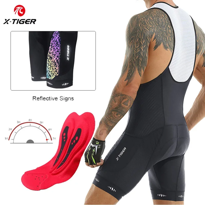 X-tiger – cuissard de cyclisme avec poche UPF 50+, short de vélo pour hommes, en Polyester à séchage rapide, série édition compétitive