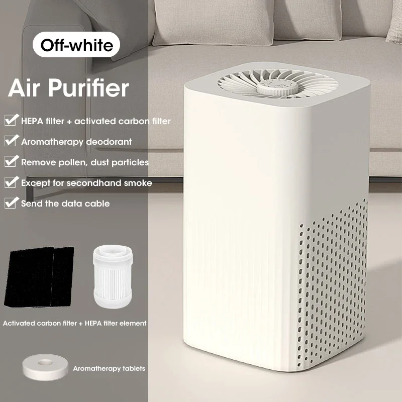 Slimme Luchtreiniger Negatieve Ionen Generator H12 Hepa Filter Zuivering Intelligente Desktop Luchtreiniger