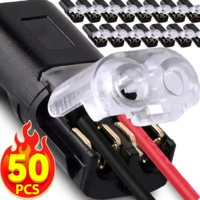 Waterproof  Plug Wire Connector 2 Pin Way Cable Plug Car Electric Wire Snap Connectors Strip Terminal Connection Wholesale