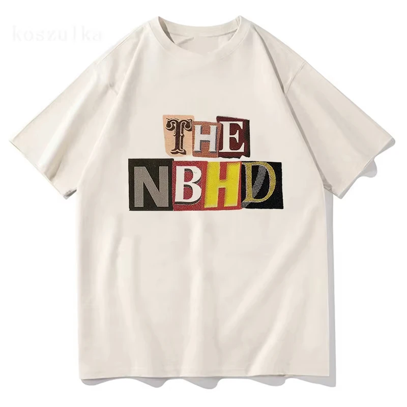 Wiped Out Album Printing Tshirts The Neighbourhood NBHD Band T-shirt Cotton High Quality Summer Tee-shirt Women Men Clothes Tee