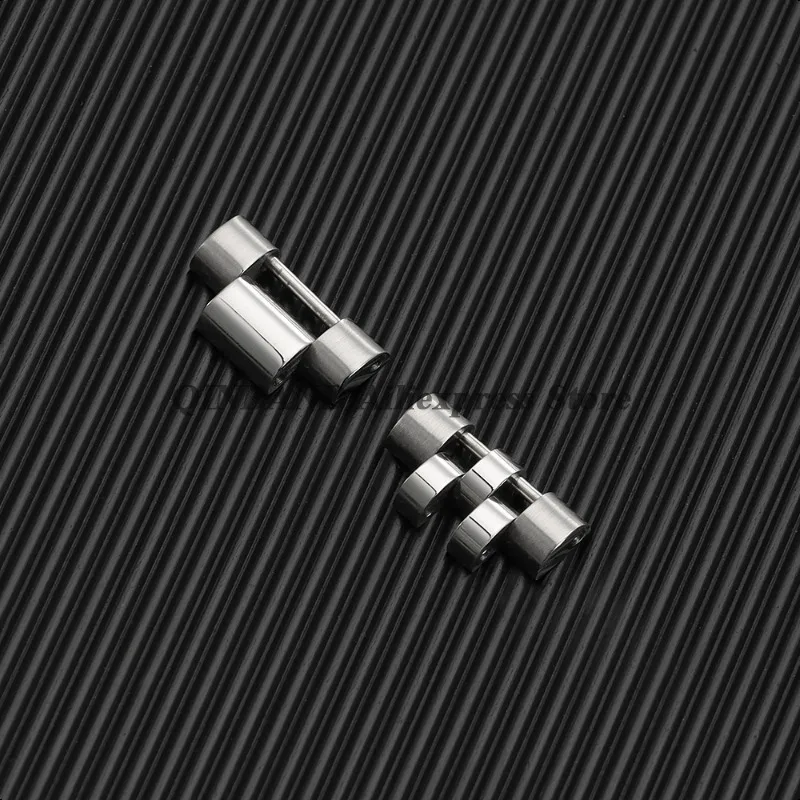 3/5 cuentas 16*8mm 16*9mm correa de acero inoxidable enlace de extensión plateado enlace de Metal para Rolex para accesorios de correa de reloj Oyster Jubilee