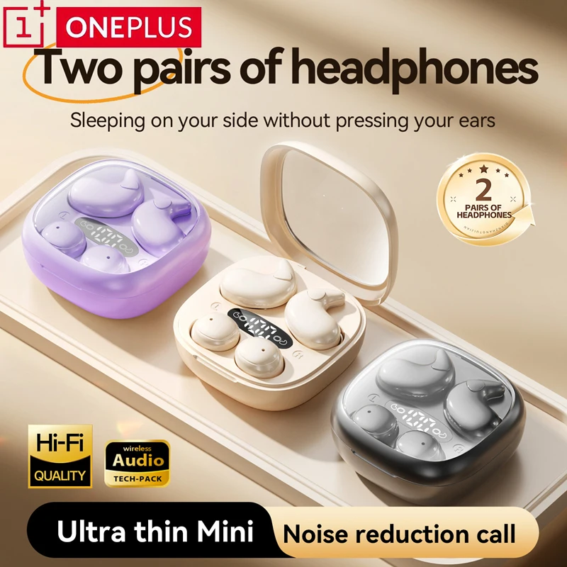 

OnePlus Twin Earphones Wireless Sports Bluetooth Headphones Highend Tws Dual Ear Sleep In Ea Painless Call Noise Cancelling Thin