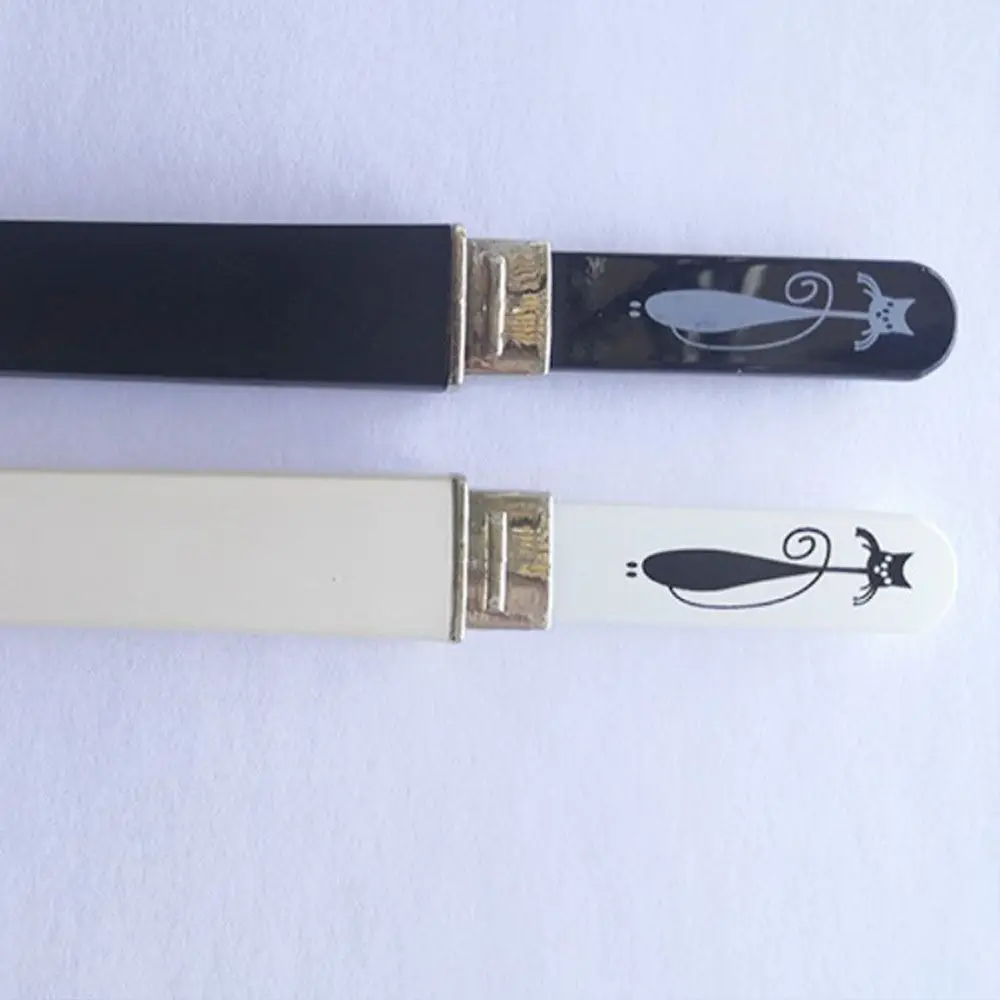 Preto profissional gato padrão ferramentas de beleza flutuador vidro arte do prego buffer arquivos ferramentas do prego arquivo com caso dispositivo manicure