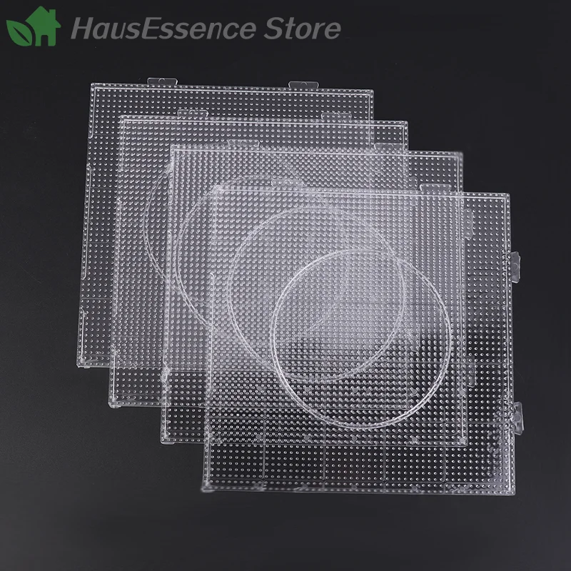 ※4Pcs 2.6MM Beads Pegboards Board For Use In Perler Tool Fuse Beads Square Jigsaw Puzzle Template Children Educational