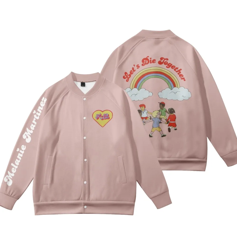 2024 Melanie Martinez Merch Let's Die Together Sweatshirt Unisex Baseball Uniform Jacket Men Women Tracksuit 2022 Funny Clothes