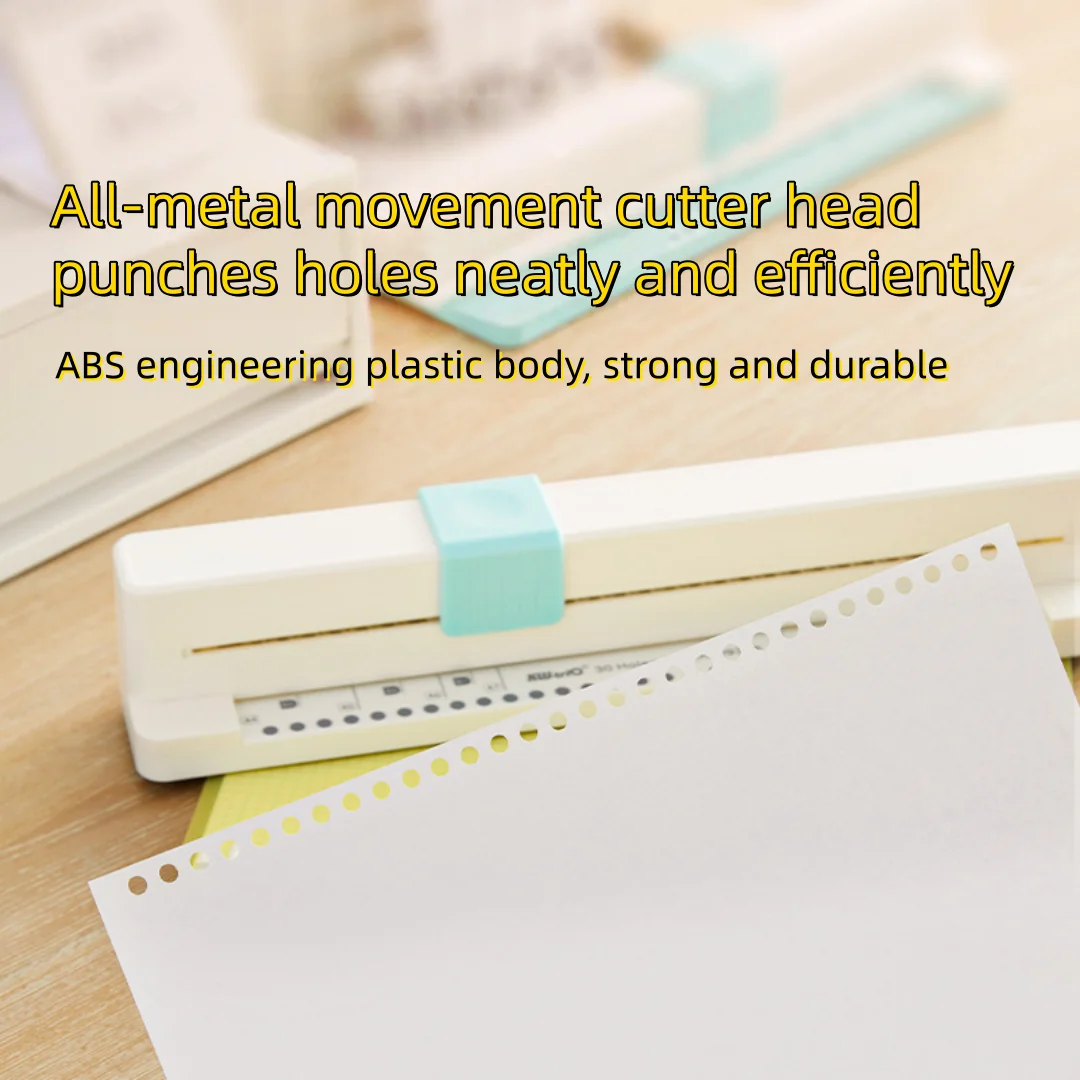 9930K Punching Machine 30 Hole Document Collar Punching Machine Manual DIY A4 Punching Machine Office Supplies