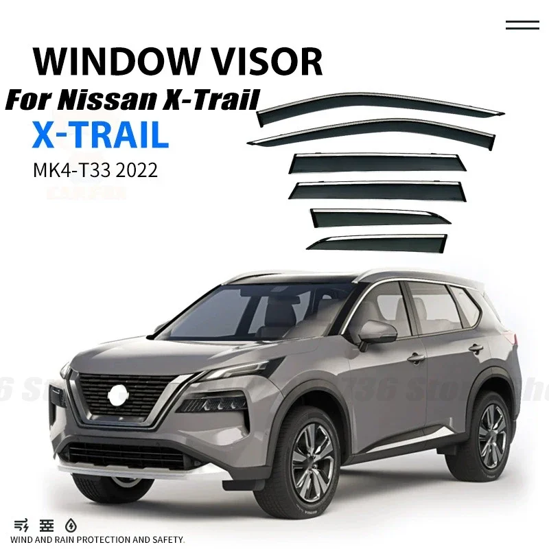 window-visors-for-nissan-x-trail-mk4-t33-4pcs-side-window-rain-guard-wind-deflector-weathershield-vent-visor-for-car-windows