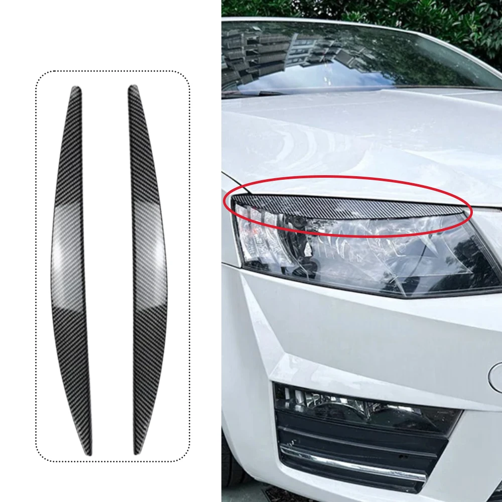 

2 шт., наклейка на фару автомобиля, накладка на фару для Skoda Octavia MK3 2015 2016 2017