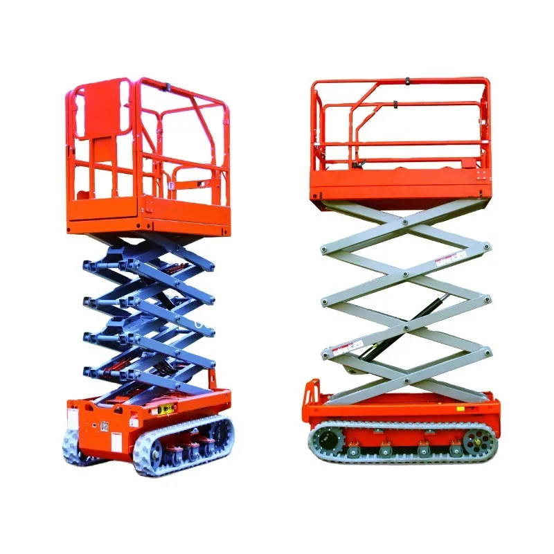 Neues Design Fabrik Großhandel mit schwerer Belastung, selbstfahrende Raupen-Scherenhebebühne, elektrische Hebebühne