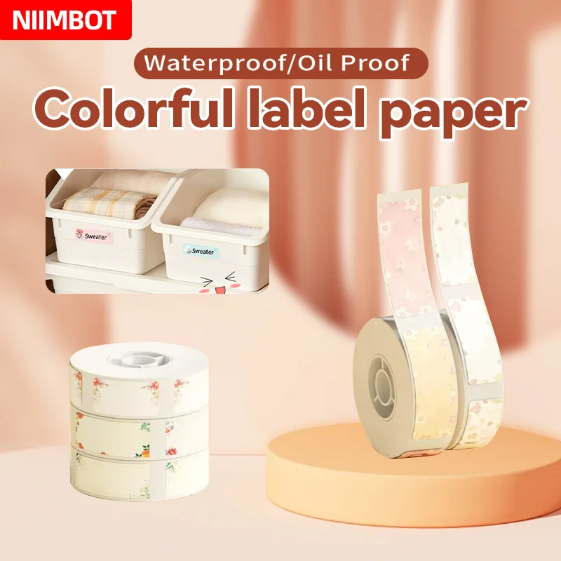 Niimbot Pattern Thermal Label Sticker Smart Portable Label Waterproof Sticker D11/D110/D101 Quick Printing