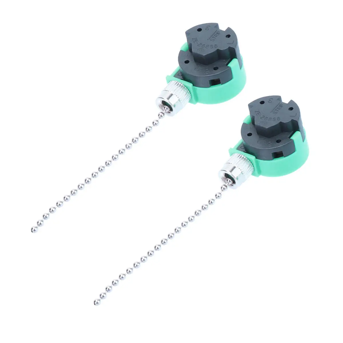 Adjustable 3-Speed Pull Chain Switch for Ceiling Fan, Wall/Table/Floor Lamps – 2 pcs