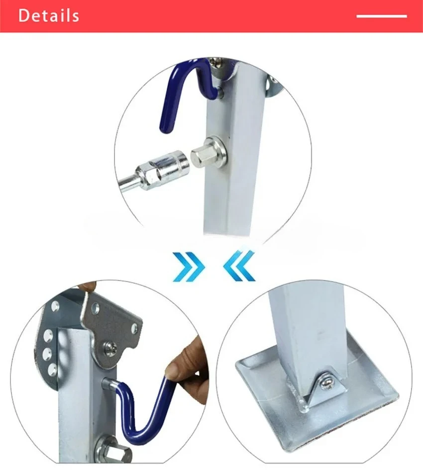 2PCS Trailer Stabilser Legs With a Handle 350~490mm Caravan Parking Corner Steady Camping RV support Stands Parts Accessories