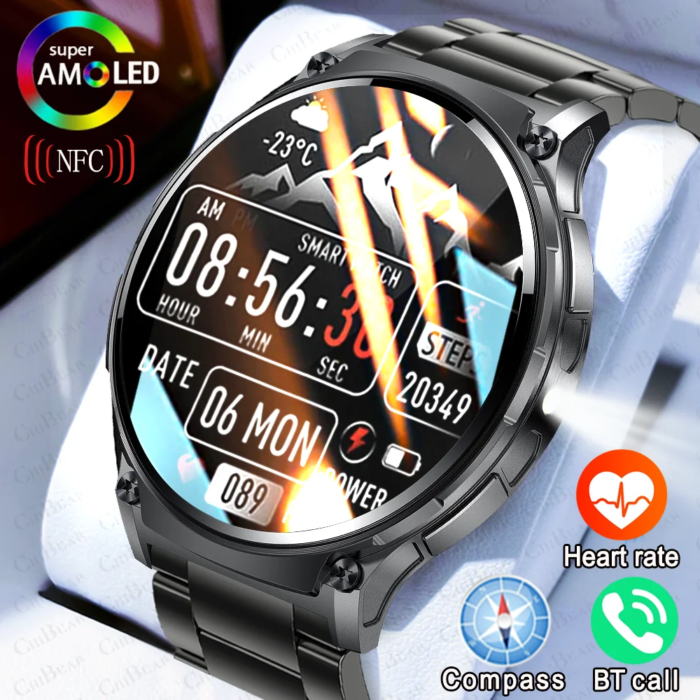 

GPS NFC Компас Часы для HUAWEI GT5 Pro Смарт-часы Мужчины Высотный Bluetooth Вызов GPS HD 360*360 Экран Часы с отслеживанием движения