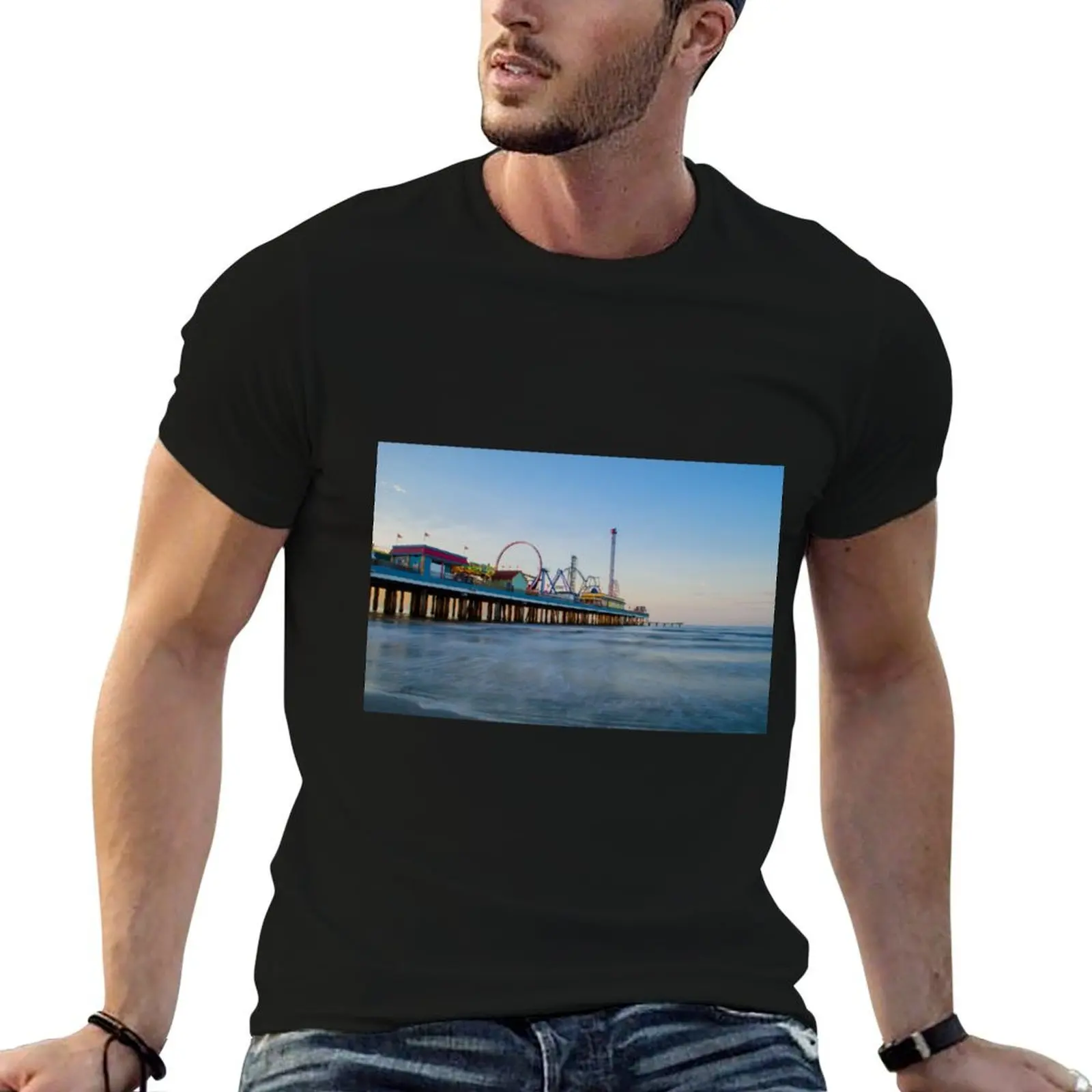 

Galveston Pleasure Pier #1 T-Shirt t shirts for man graphic vintage cotton t shirt man t shirt man cotton T-shirt
