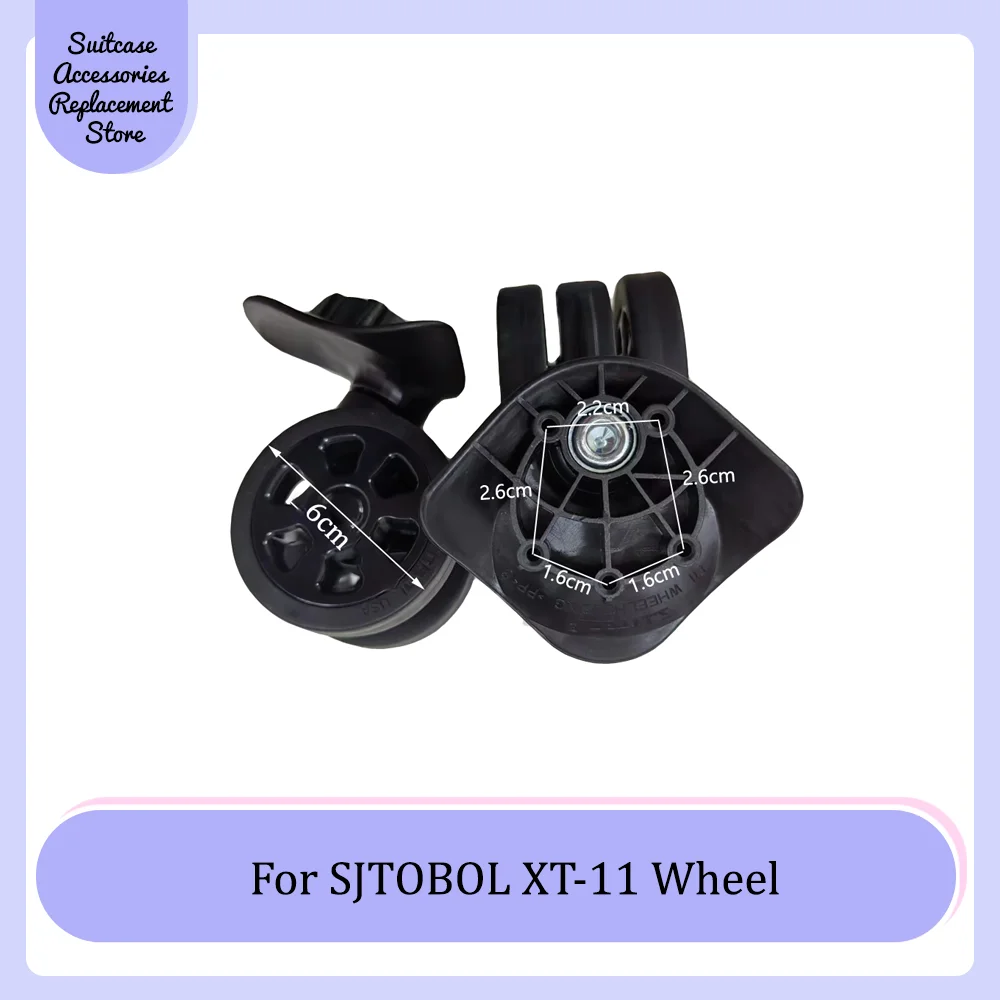 For SJTOBOL XT-11 Universal Wheel Replacement Trolley Suitcase Smooth Silent Shock Absorbing Durable Roller Accessories Wheels