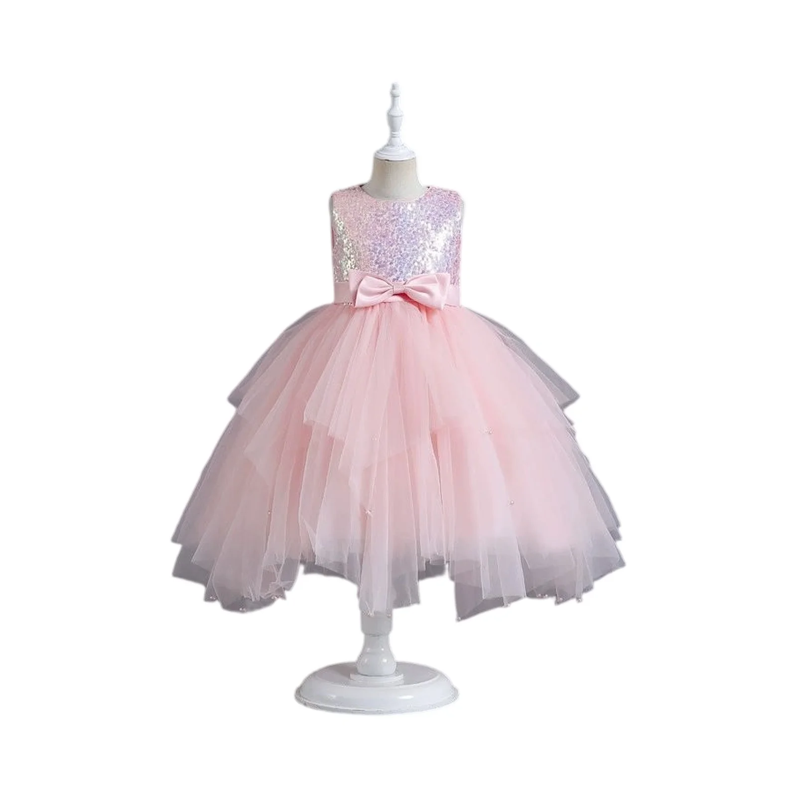 

Popular Sweet and Cute Gown Exquisite Long Sleeve Children Party Dress Comfortable Birthday Party Evening Dress Princess Dress