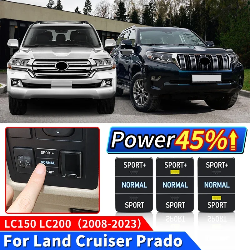 For Toyota Land Cruiser Prado 150 LC150 LC200 2008-2023 Sport Power Module Throttle Accelerator Controller Upgrade Accessories