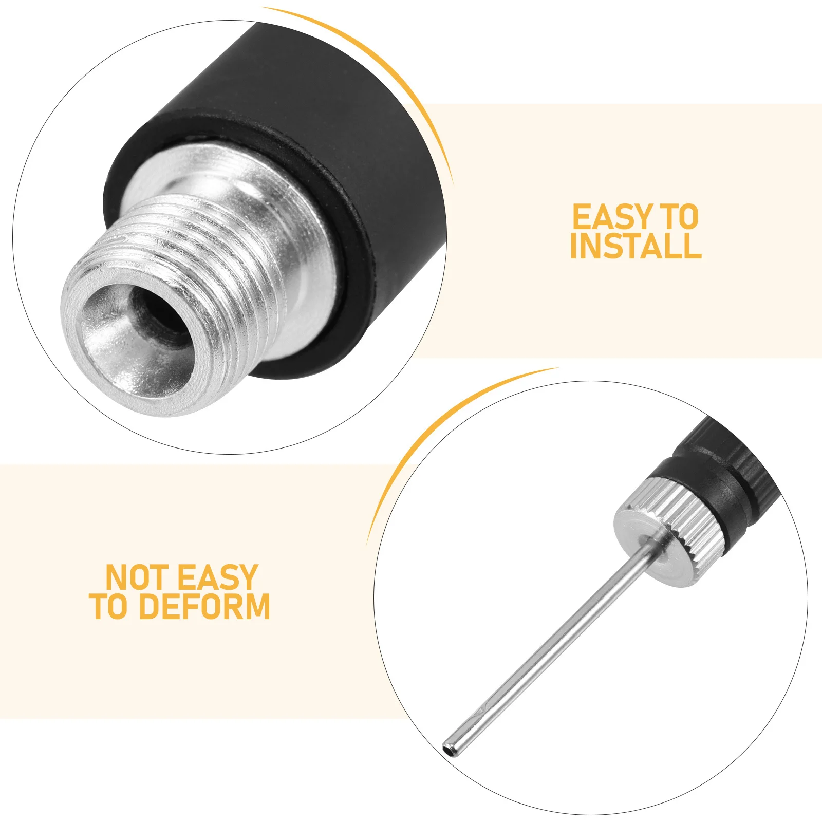 1 مجموعة خرطوم مضخة ضاغط الهواء مع صمام فرنسي منفاخ إطارات مدمج لملحقات الدراجة إطارات السيارات دراجة نارية التضخم السريع #4