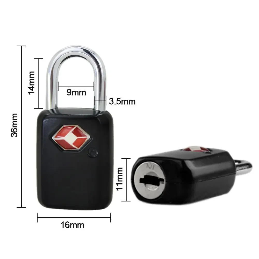 Waterproof Small Portable TSA Customs Lock Locks Luggage Padlock