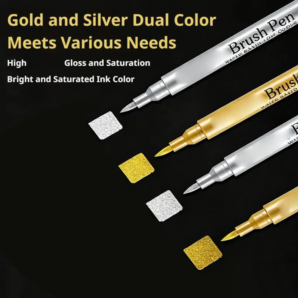 Art Writing Waterproof White Paint Pen Fine Tip Oil-Based Marker Pen Acrylic Paint Marker Stationery Supplies