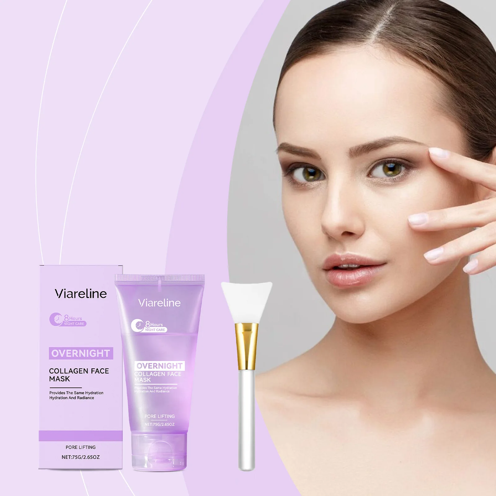 

Collagen Wrapping Peel off Facial Mask Reduce Sagging Deep Cleansing Moisturizing Night Repairing Brightening Korean Skin Care