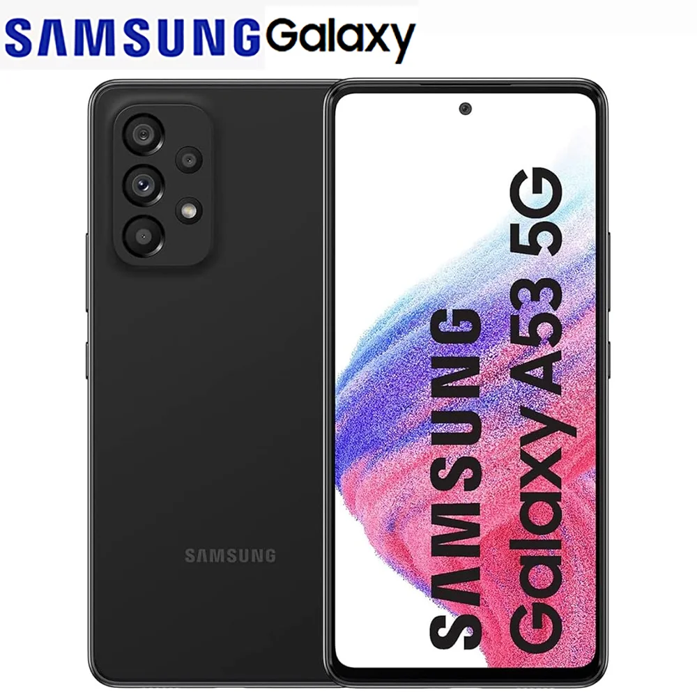 Refurbished Samsung Galaxy A53 5G A536U 6.5-inch Eight Core Exynos NFC Quad Camera 64MP 5000mAh 25W Smart Android PhoneUSVersion