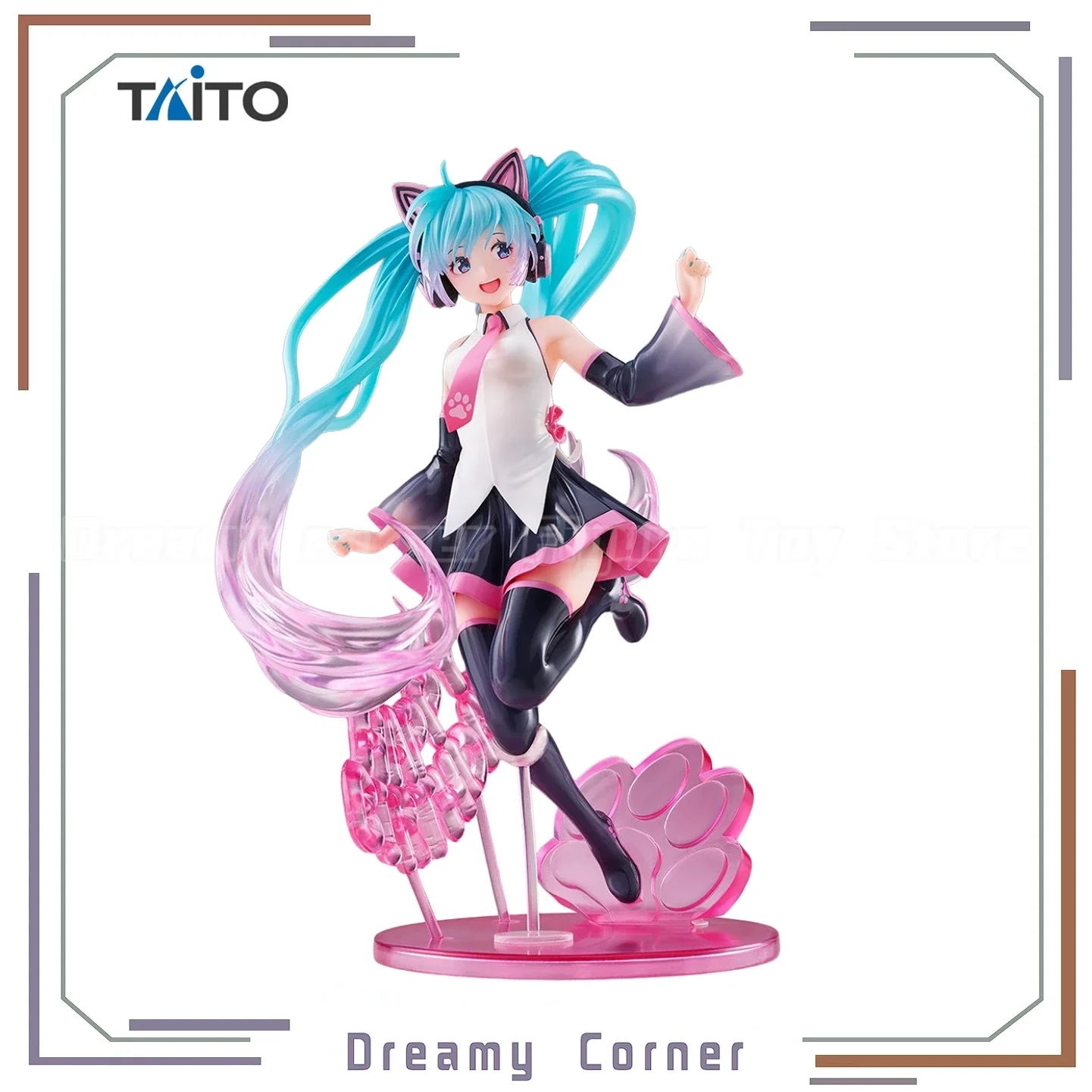 【en-stock】taito-amp-vocaloid-hatsune-miku-birthday-2021-happy-cat-ver-figurine-d'anime