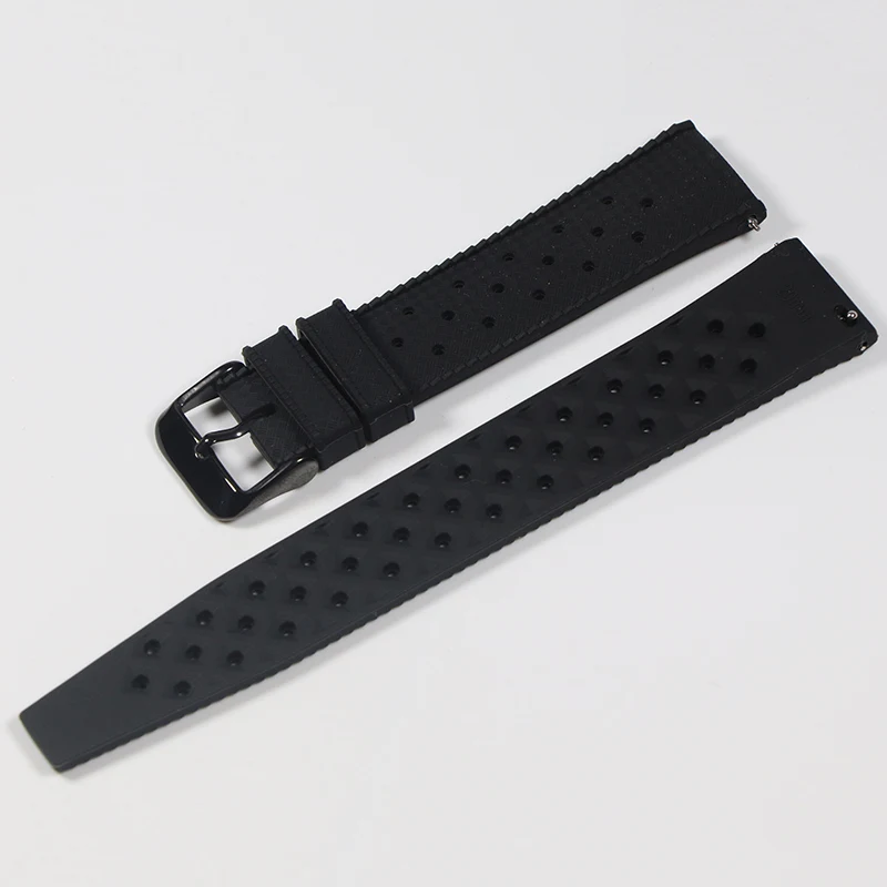 New Tropical Rubber Strap for Oris Seiko Citizen Quick Release Watch Band 18mm 20mm 22mm Silicone Tropic Strap Smart Watch Strap