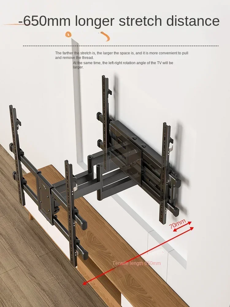 Applicable to TCL TV Telescopic Rack 75/85/98 Inch T7H Universal Embedded Wall Hanging factory price