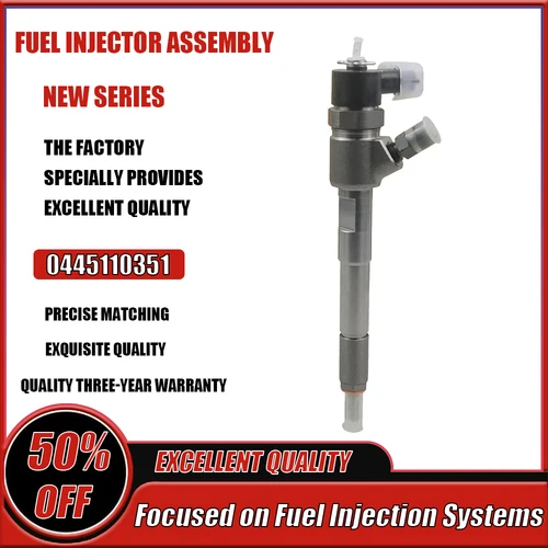 Imagen 1 del producto Nuevo inyector de combustible diésel para Fiat 500 PANDA DOBLO PUNTO Ford VAUXHALL OPEL COMBO 1.3D 1.3 TDCi 0445110351 sistema de suministro de combustible