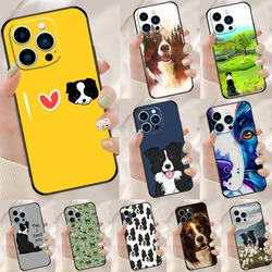 Custodia per cani Border Collie per iPhone 15 14 13 12 Mini 11 Pro Max 12Pro 13Pro XS X XR 7 8 Plus SE2 Cover protettiva