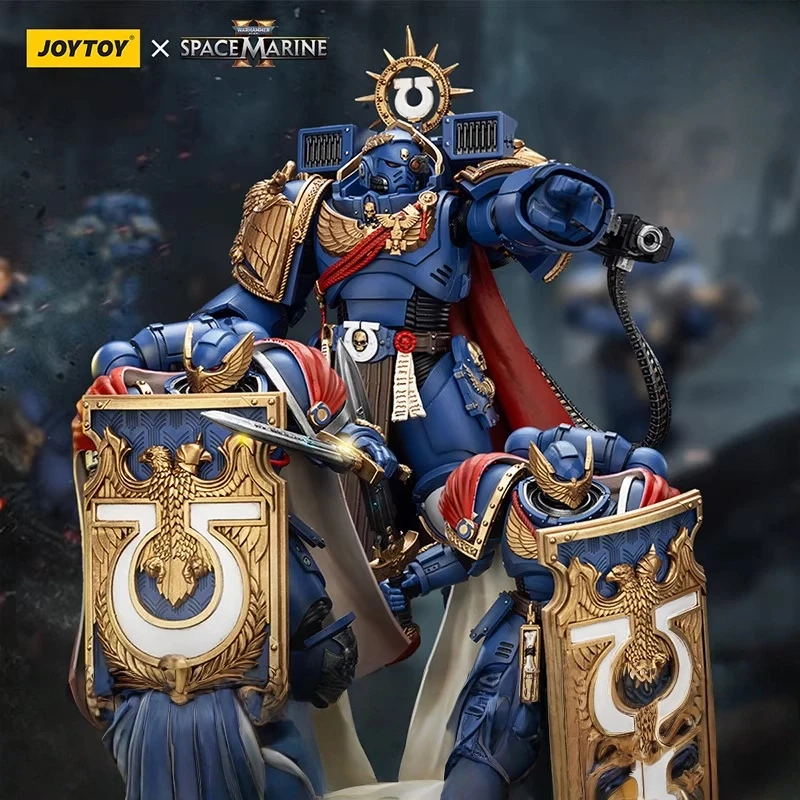 

JOYTOY Dark Source Warhammer 40K Space Marine 2 Ultramarines Marneus Calgar&Victrix Honour Guard 1:18 Model Super Cool Gift