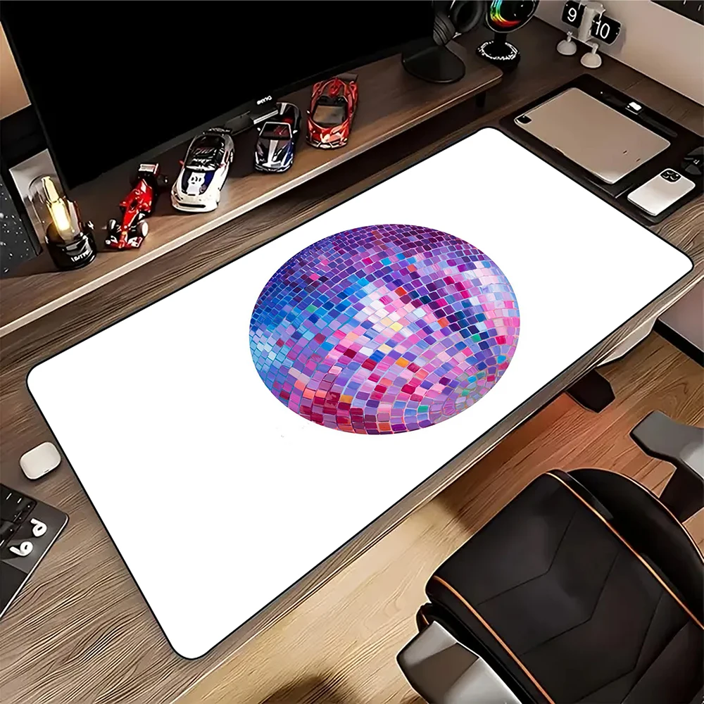 

Pink Disco Large Mousepad XXL Office Mouse Pad Computer Desk Mat Rubber Table Carpet Gaming Speed Keyboard Pads 900x400mm
