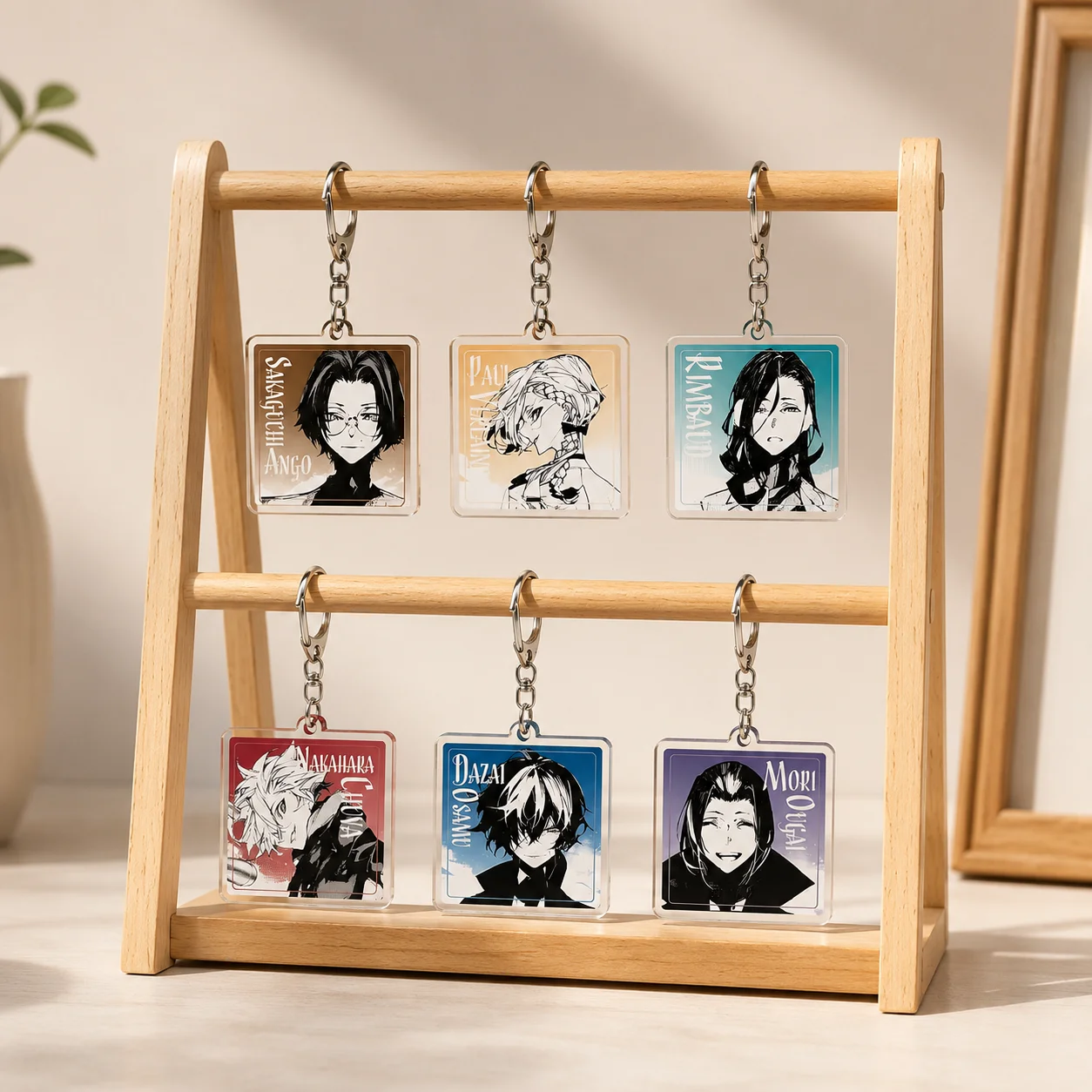 Anime Bungo Stray Dogs 6cm Acrylic Stand Atsushi Nakajima Tabletop Decorations Accessories Decor Gifts Key chain
