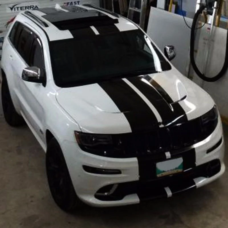 

For Sticker Decal Stripe kit for Grand Cherokee Mirror Cover Fender Hood Lift Car Styling Roof Truck