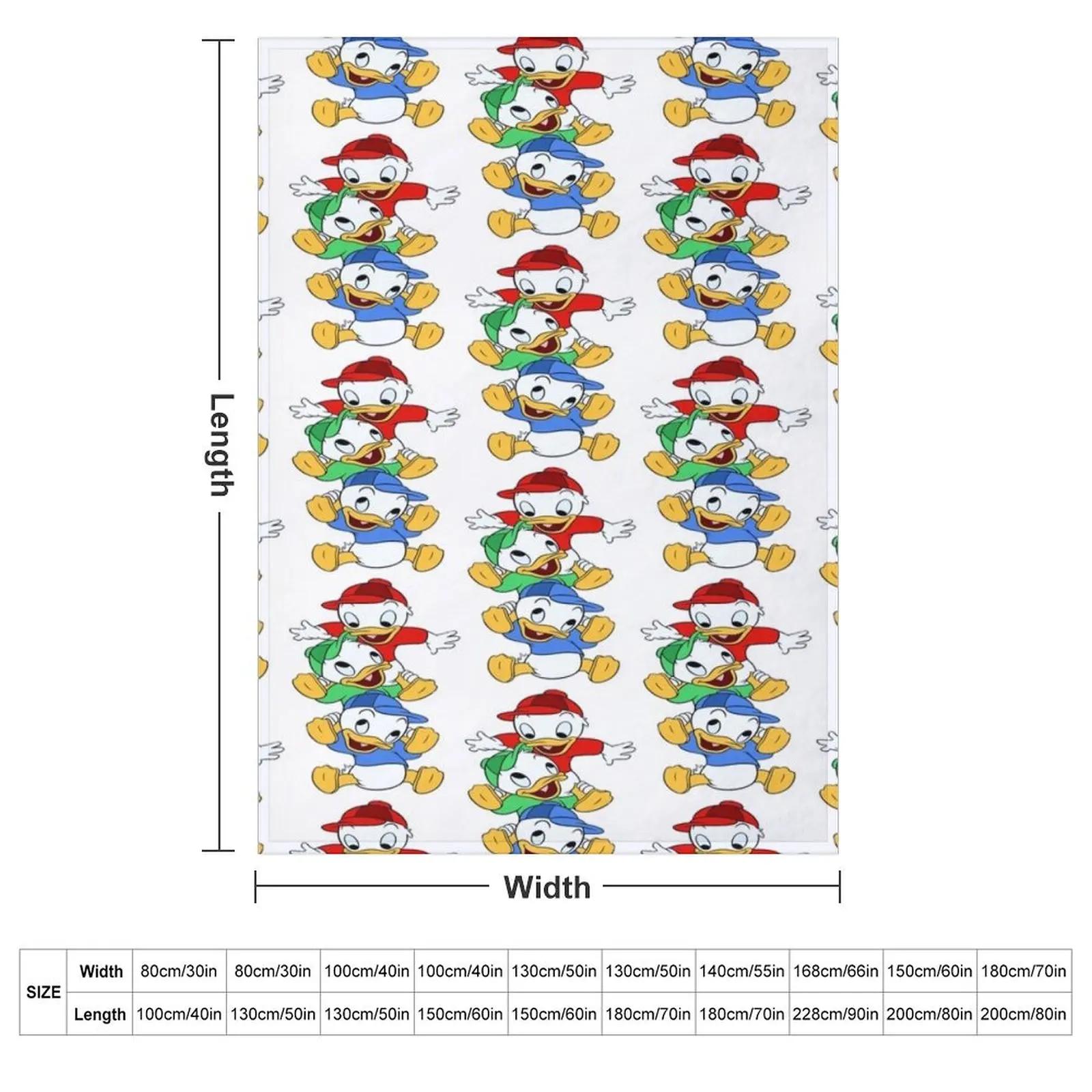 Huey Dewey and Louie Throw Blanket For Baby warm for winter Decorative Sofas wednesday Blankets