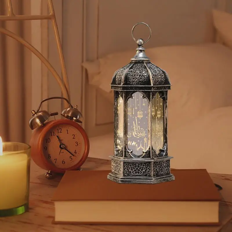 Eid Lantern LED Light Decor Eid Night Light Table Lanterns Party Decorations LED Lanterns Night Light For Kareem Party Desktop image 3