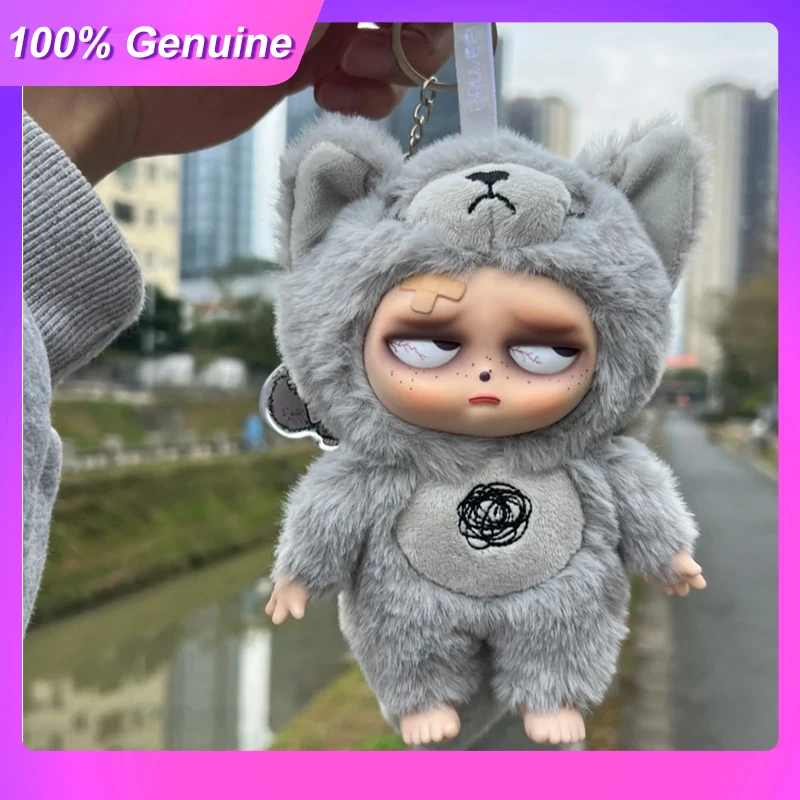 100% حقيقية Slepless Grumpipi سلسلة صندوق أعمى لعبة الفينيل لطيف أنيمي عمل الشكل الدمى حقيبة قلادة سطح المكتب حلية جمع