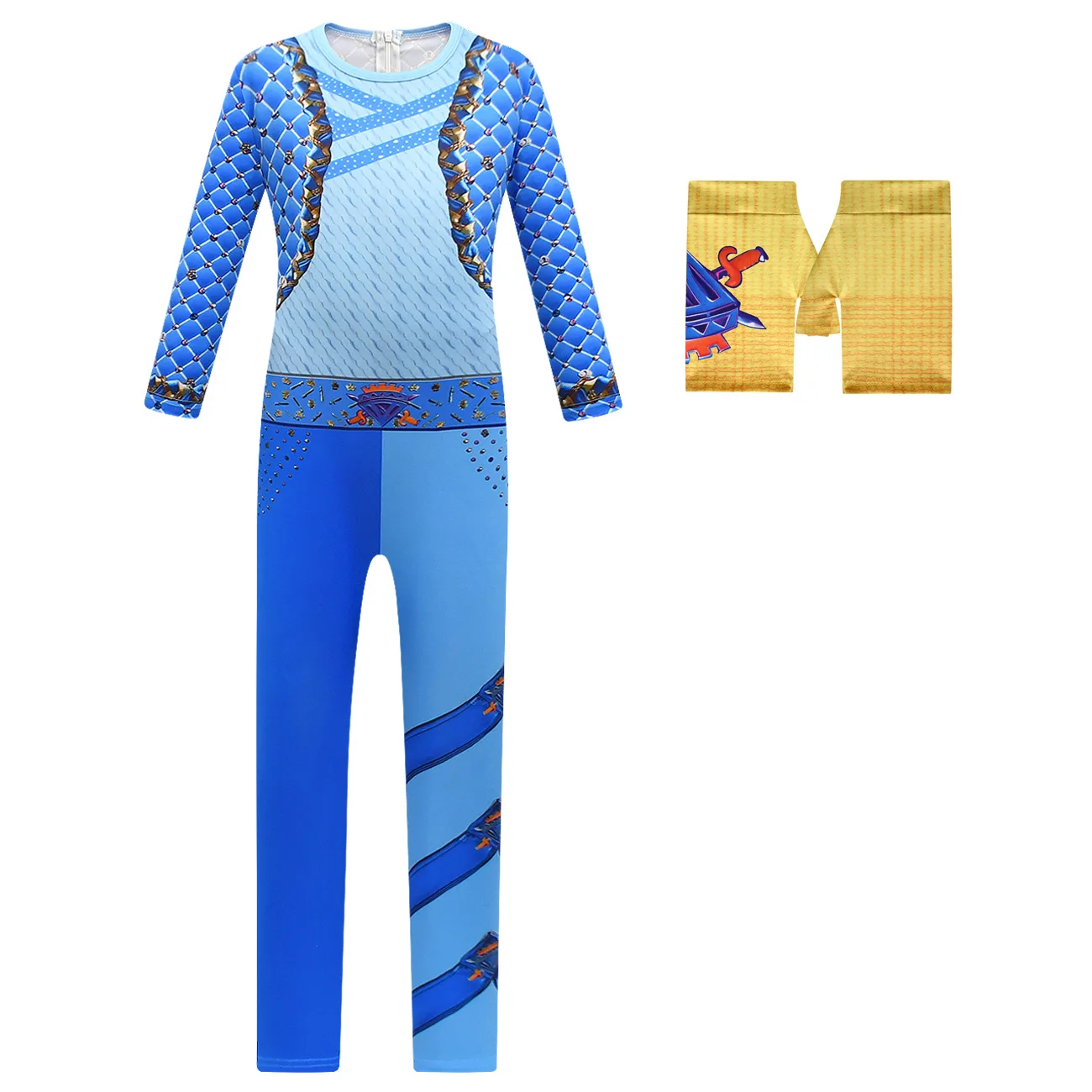 Film per bambini The Rise of Jumpsuit guanti Set Outfit for Girls Christmas Role Play Costume Cosplay di Halloween