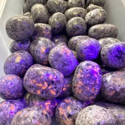 Flamestone Yooperlite Tumbled Stones Polished Crystals Healing Natural Stones Feng Shui Chakra Balancing Good Luck Home Decor