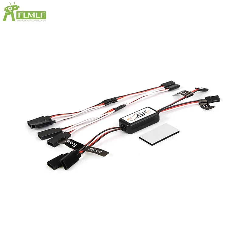 LED Car Light Controller Set Fit for 1/5 HPI ROFUN BAHA ROVAN KM BAJA 5B 5T 5SC Rc Car Toys Games Parts