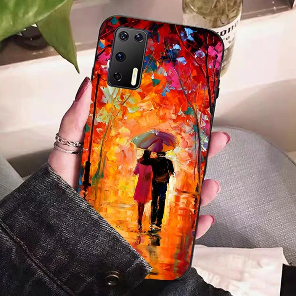 L-Leonid A-Afremov Oil Painting Phone Case For Huawei P 8 9 10 20 30 40 50 Pro Lite Psmart Honor 10 lite 70 Mate 20lite