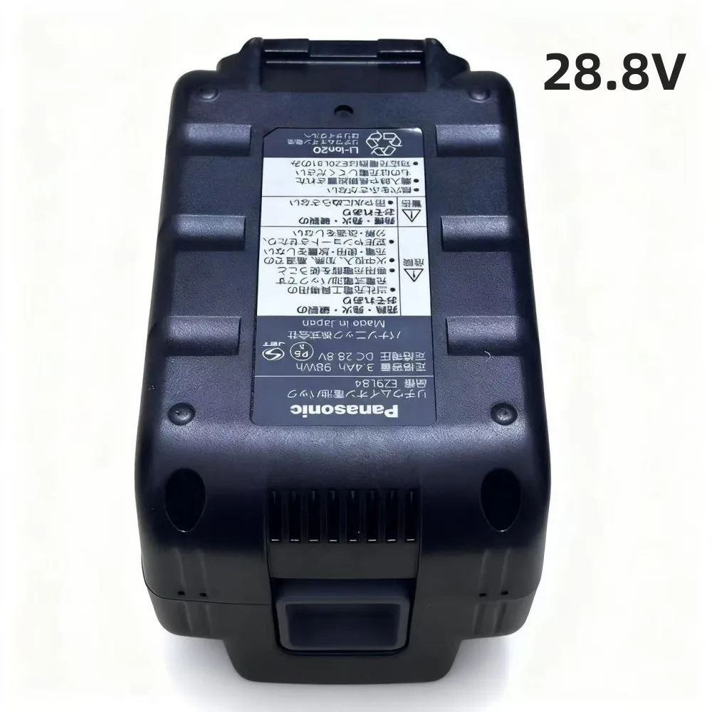 3.4Ah PC for Panasonic 28.8V EZ9L84 Electric Drill Bolt Driver Angle Grinder Saw Electric Tool Battery Pack