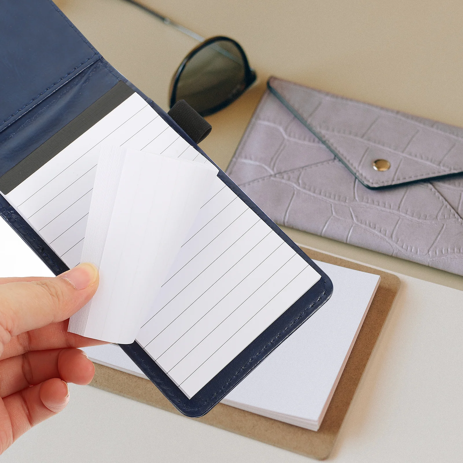 1Set Multifunctional Memo Pad A7 Small Pocket Notebook Miniature Notepad Portable Writing Journal Office Business Planner