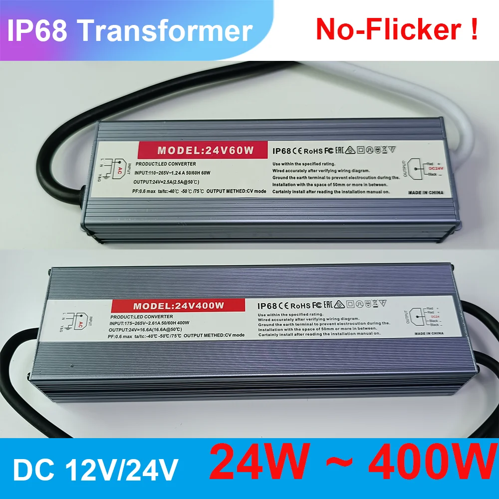 

Waterproof Power Supply 24V 12V DC LED Driver Lighting Transformers 220V To 24V Power Supply LED Driver 24W 36W 45W 60W