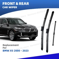 Escobilla limpiaparabrisas delantera y trasera LHD para BMW X5 E53 E70 F15 G05 2000 - 2023 3 piezas accesorios para ventana de parabrisas 2010 2015 2020