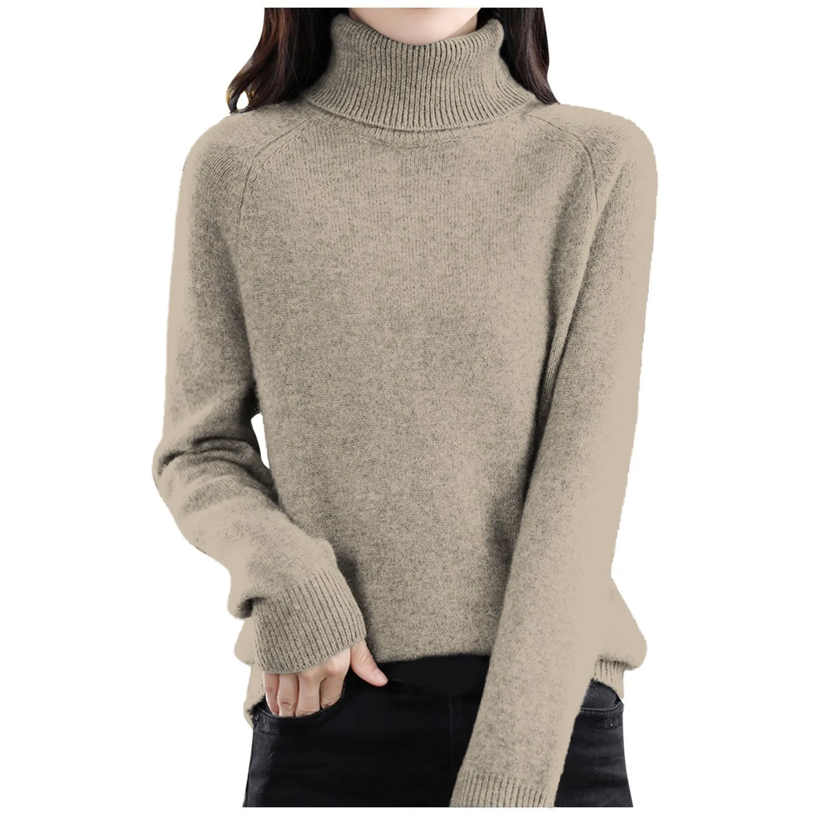 Women Base Top Solid Color Fleece High Collar Ladies Top Elastic Pullover Long Sleeves Neck Protection Blouse Female Clothes